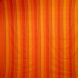 Plaid couvre lit orange grande taille 250x225cm en coton