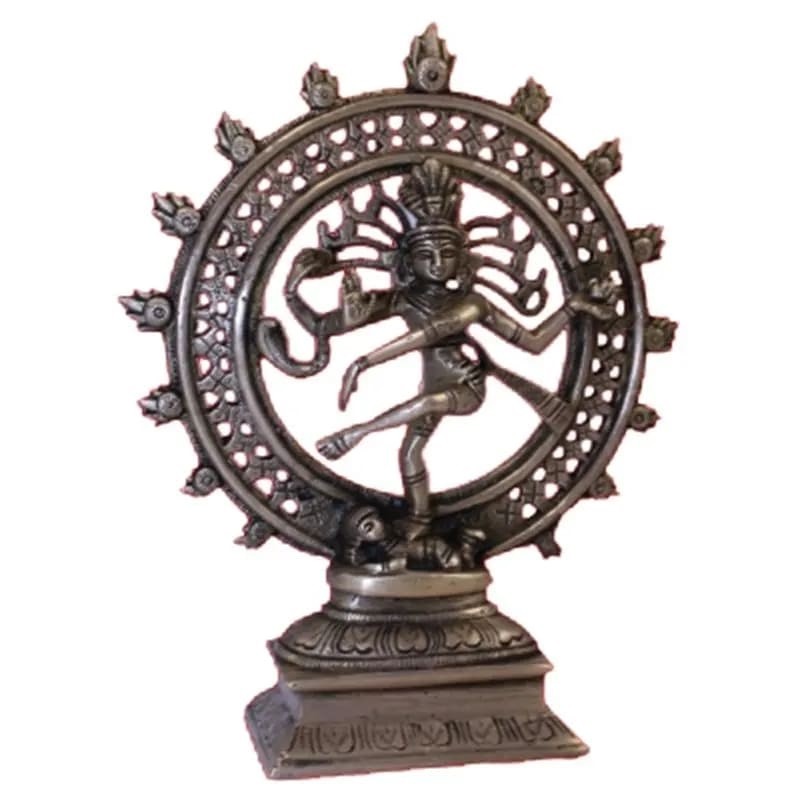 Statuette indienne de Shiva en laiton 20cm