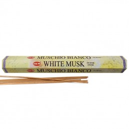 Hem White Musk 20g - Bâtonnets d'encens naturels