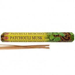 Hem Patchouli Musk 20g - Bâtonnets d'encens naturels