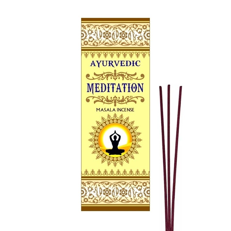 Surya Ayurvedic Méditation 15g - Bâtonnets d'encens naturels