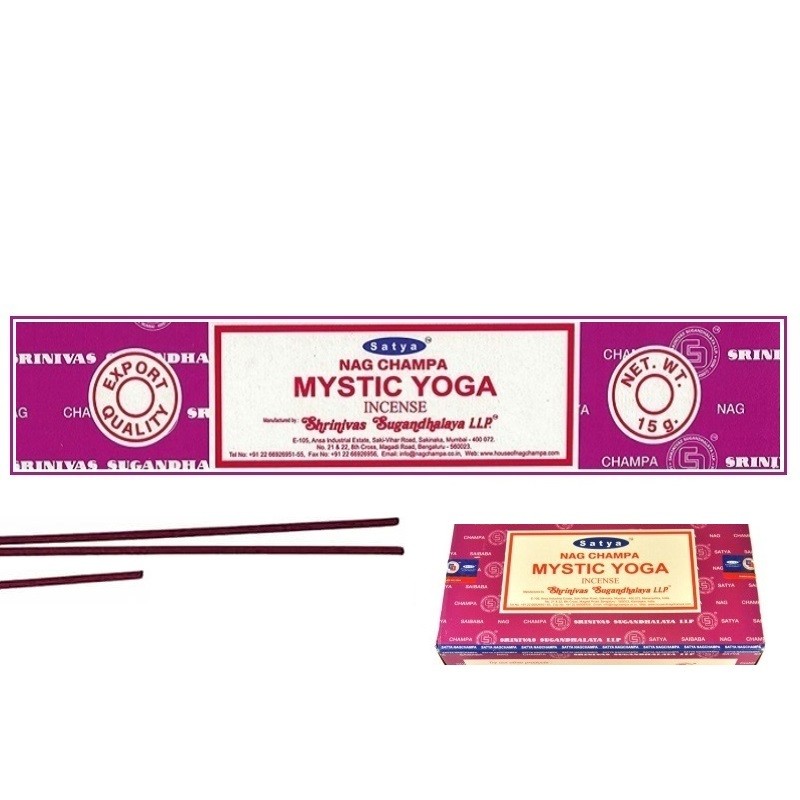 Satya Mystic Yoga 15g - Bâtonnets d'encens naturels