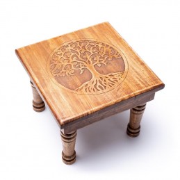 Table d'appoint en bois de manguier - Arbre de Vie