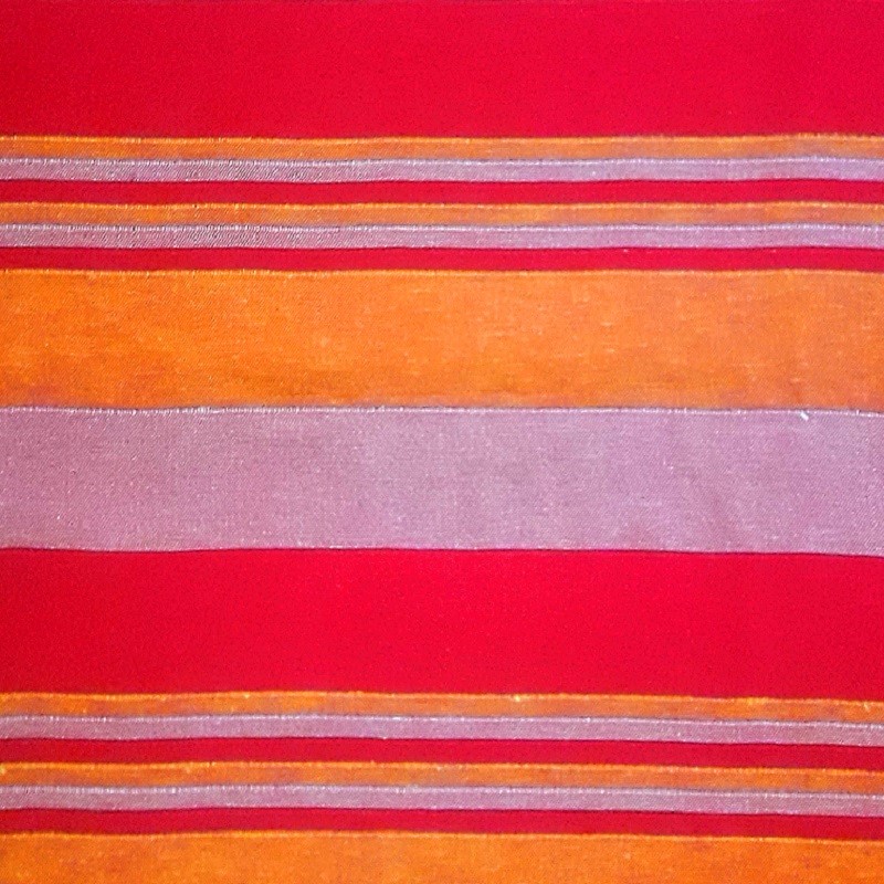 Plaid couvre lit orange grande taille 250x225cm en coton
